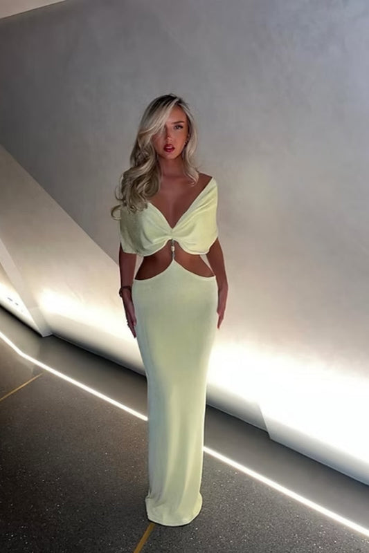 Vestido largo Lemon Perla