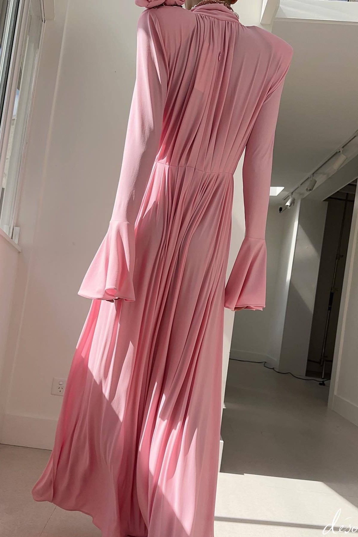 Luxury Vintage Cut-Out Deep V Halter 3D Floral Maxi Dress