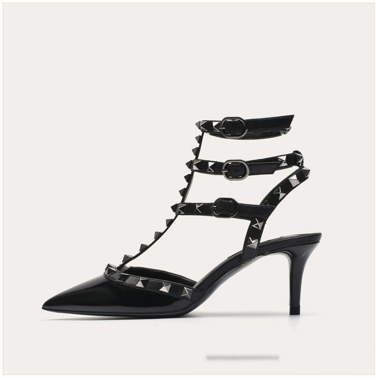 Hausschuhe für Damenbekleidung Neue Sommer-Weidennagel-Halbschlepper-spitze, faule Baotou-Sandalen für Damen