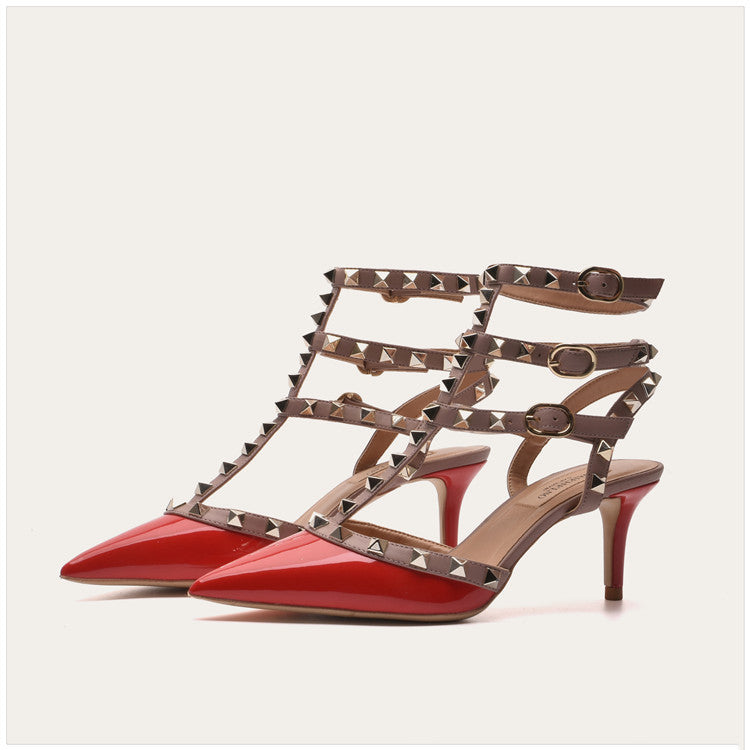 Hausschuhe für Damenbekleidung Neue Sommer-Weidennagel-Halbschlepper-spitze, faule Baotou-Sandalen für Damen