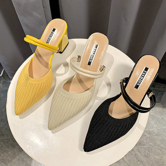 Half Slippers All-match Temperament Fairy Style Sandals Women