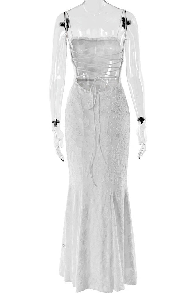 Tied Allure – Vestido ajustado sin espalda