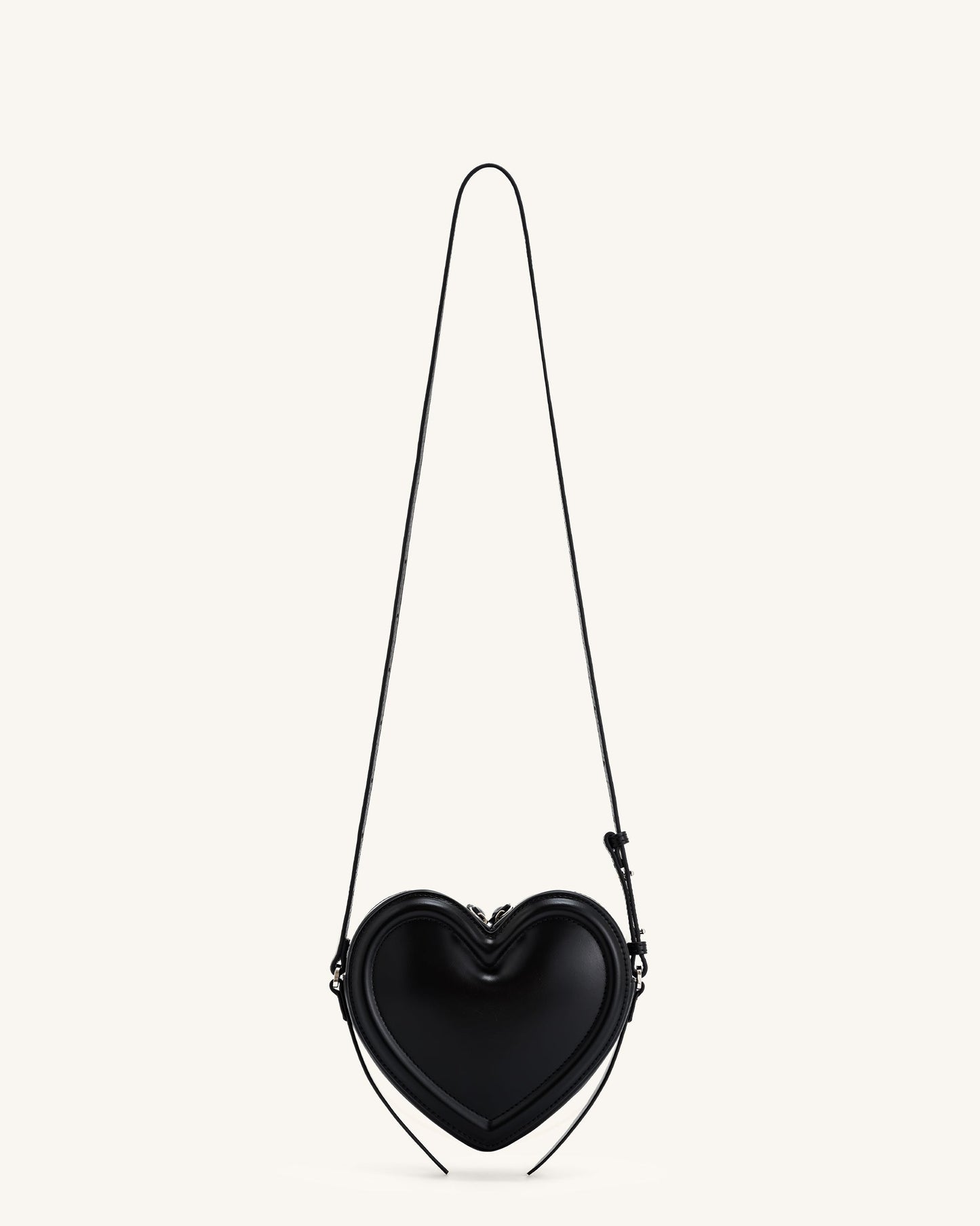 Arlene Heart Shaped Bag - Black