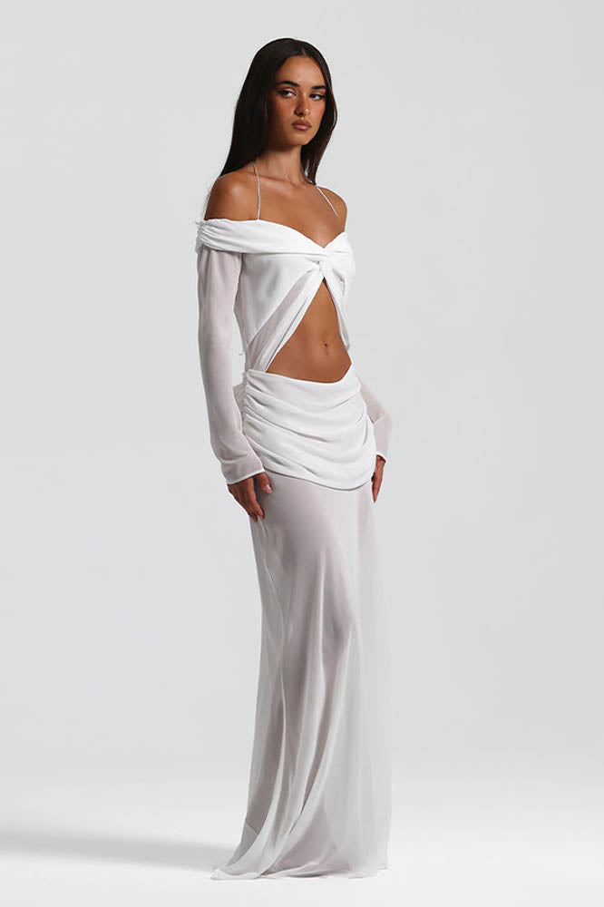 Vestido con hombros descubiertos Moonlit Grace