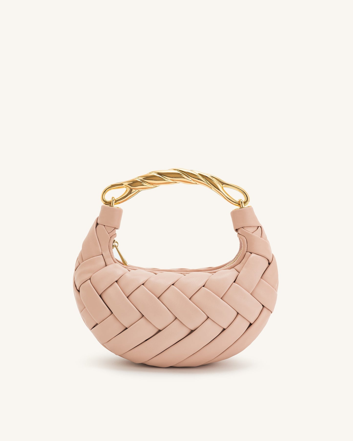 Bolso de mano Orla Weave - Rosa Beige