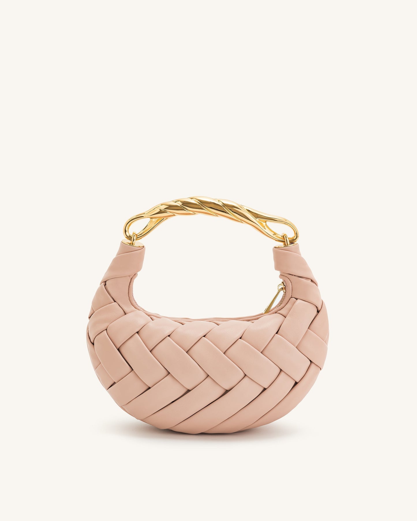 Bolso de mano Orla Weave - Rosa Beige