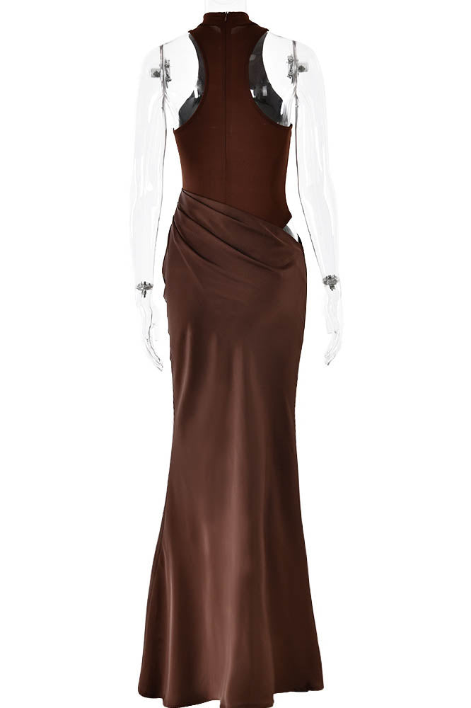 Panelled Cutout Bodycon Dress