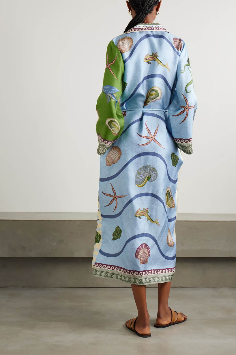 Breezy Grove Baumwoll-Leinen-Kimono