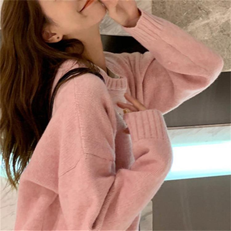 Autumn And Winter Round Neck Japanese Soft Glutinous Sweater