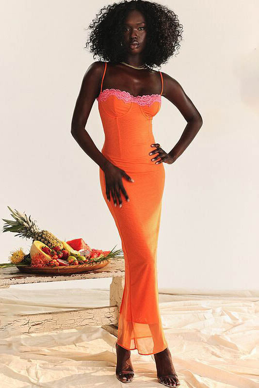 Vestido midi con tirantes Summer Breeze