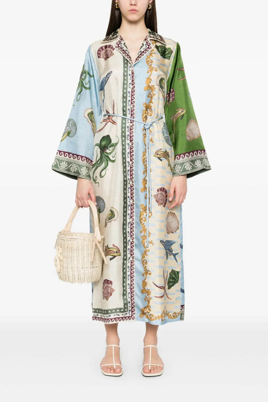 Breezy Grove Baumwoll-Leinen-Kimono