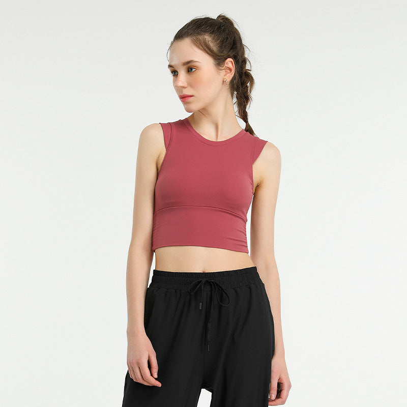 Nueva ropa de yoga para mujer, resistente a golpes, para reuniones deportivas y correr.