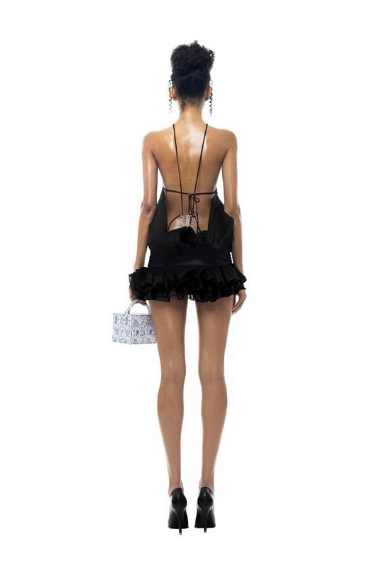 Vestido corto con cuello halter y espalda descubierta Coastal Kiss