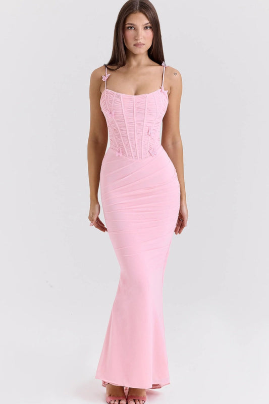 Romola Maxikleid mit Applikation