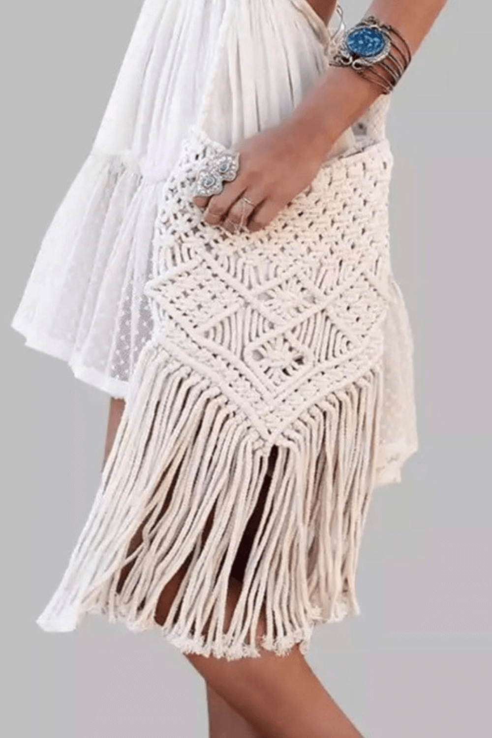 Crochet Bag with Fringe