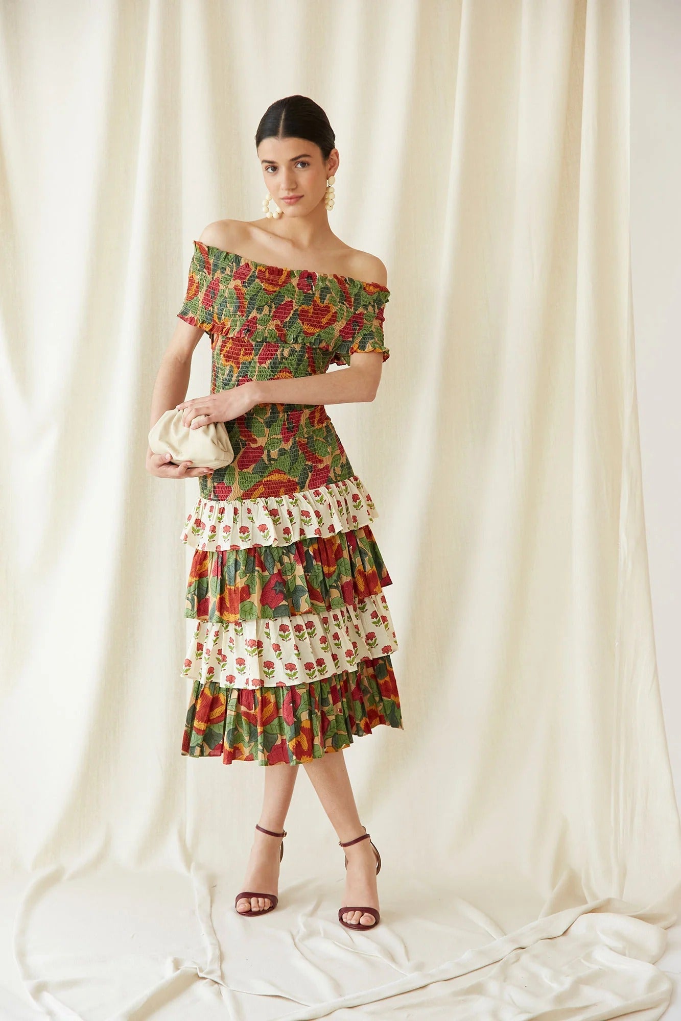 Multicolor May Midi Dress