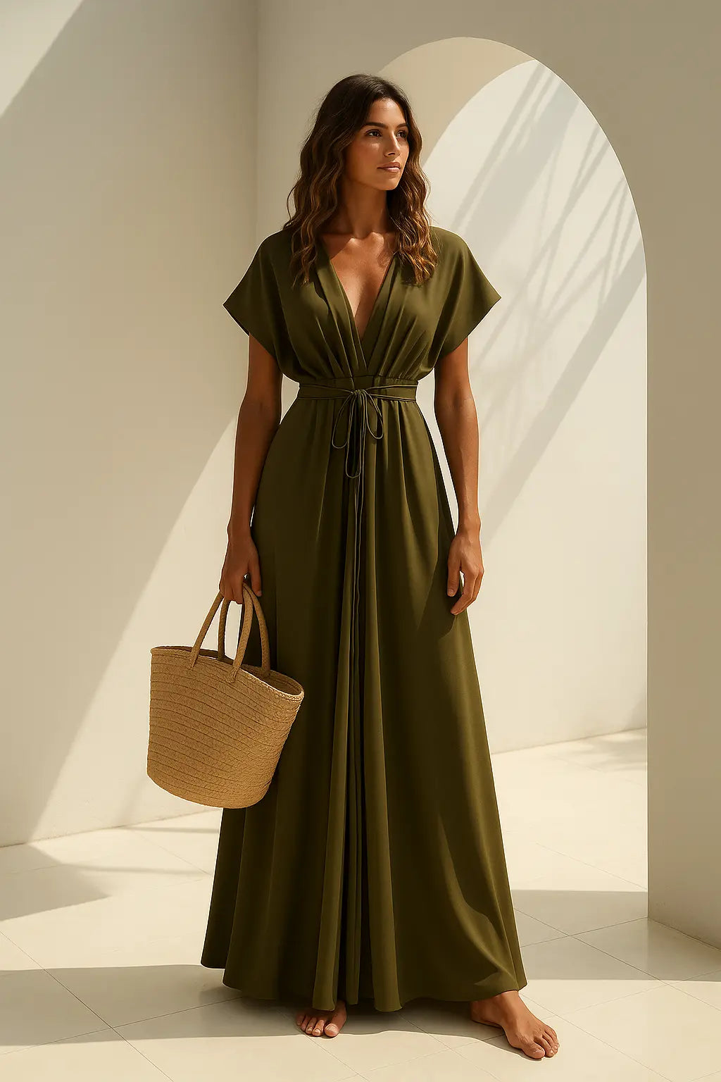 Olive Reverie Dress