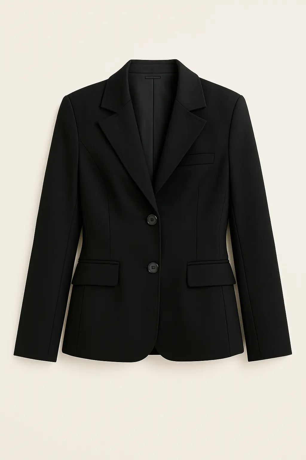 Black embroidered silhouette Blazer