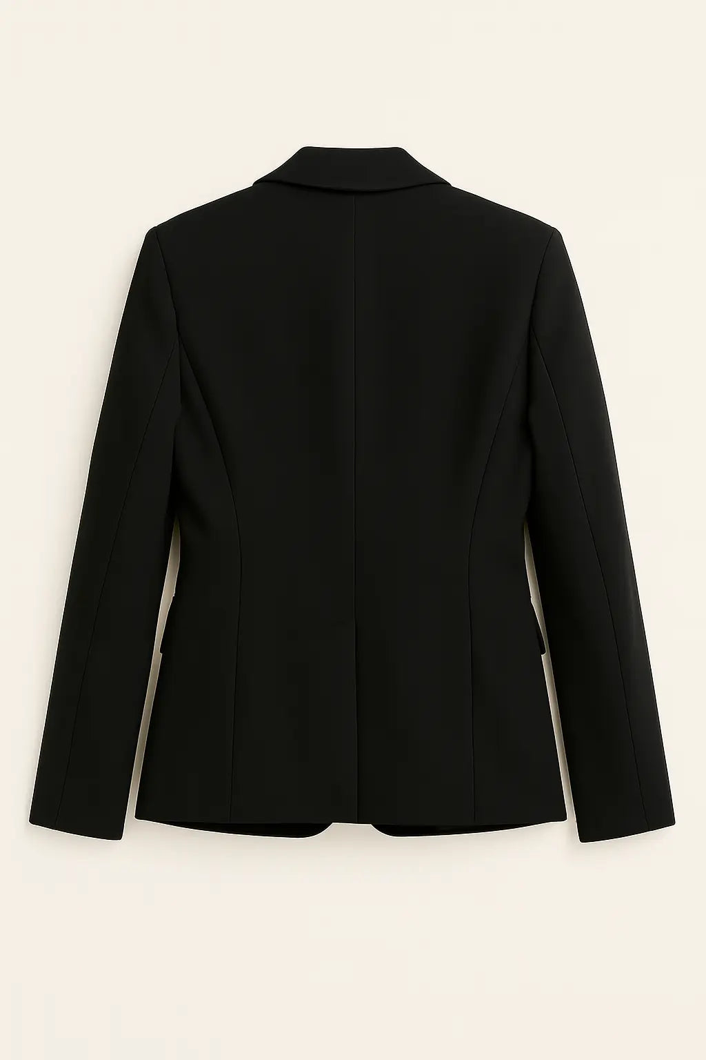 Black embroidered silhouette Blazer