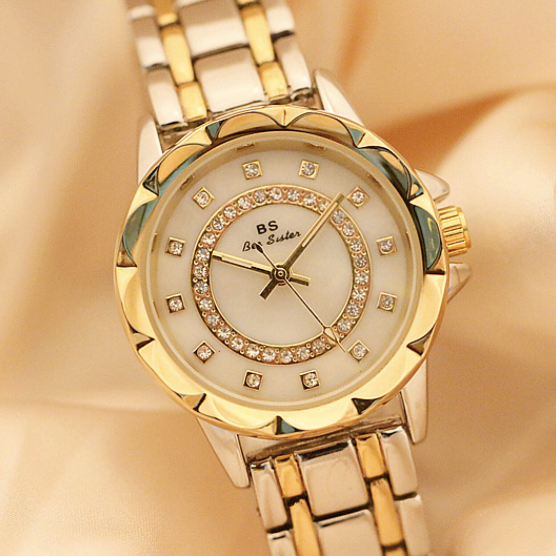 Studded Watch with Butterfly Bracelet