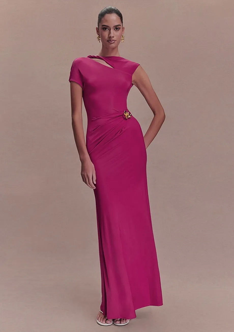 Etui-Maxikleid mit Cut-outs