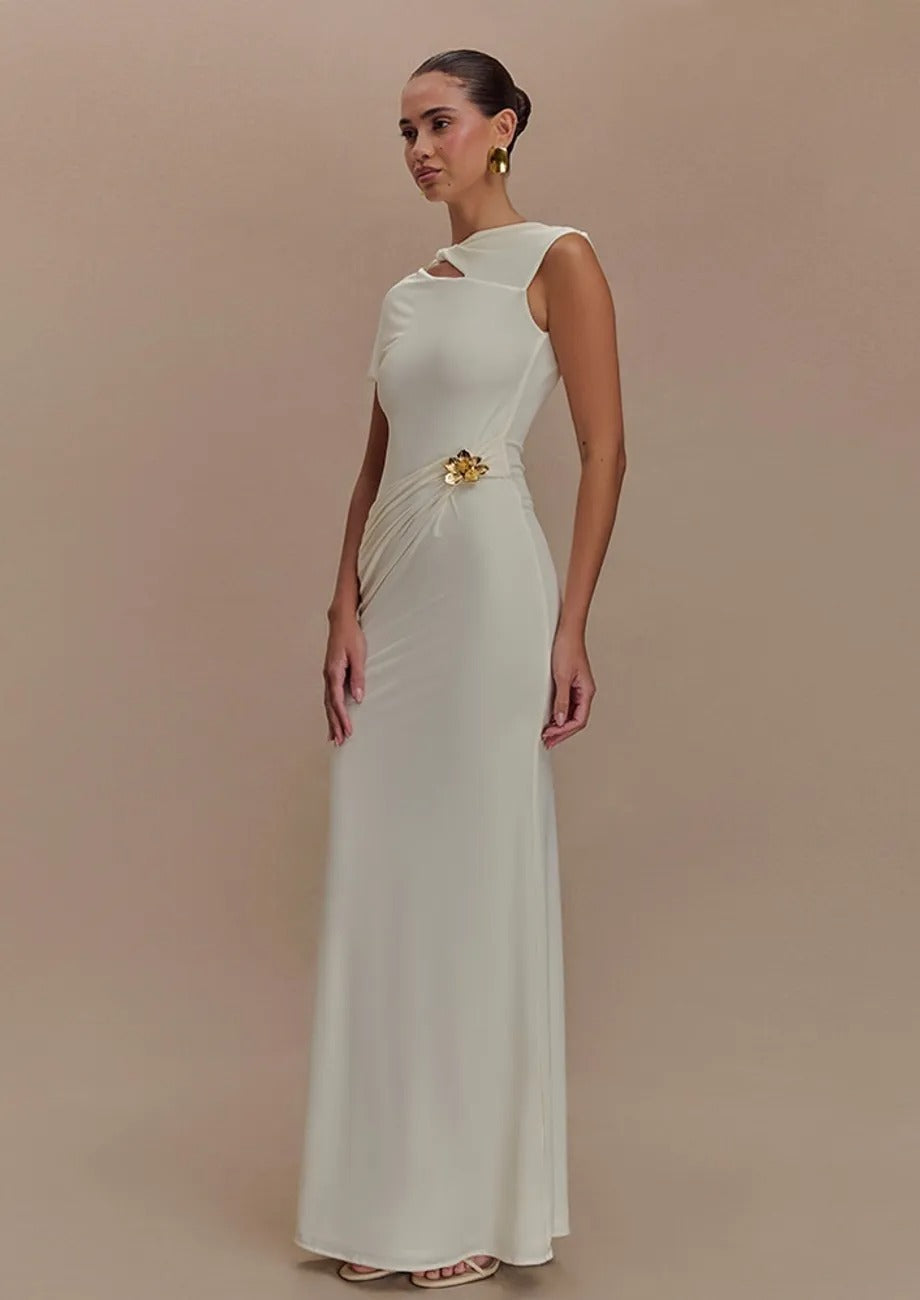 Etui-Maxikleid mit Cut-outs