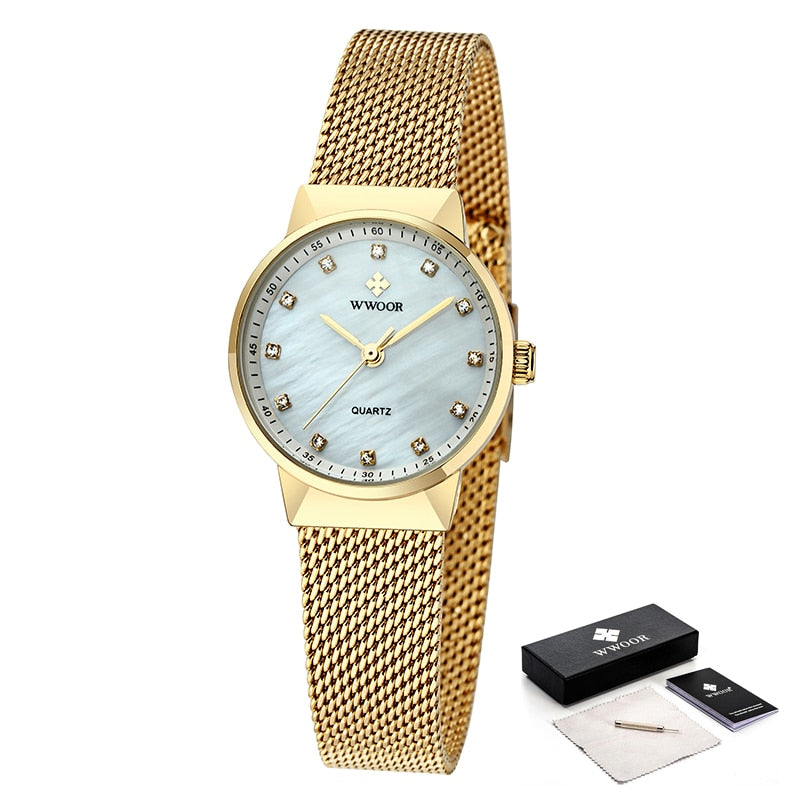 Unique Women's Watch 18k Gold Plated