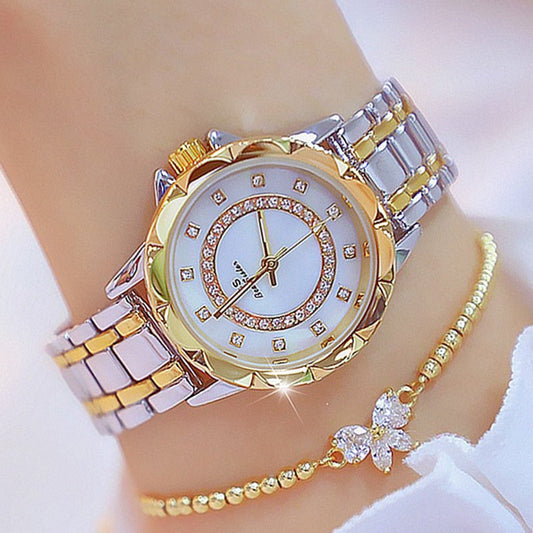 Studded Watch with Butterfly Bracelet