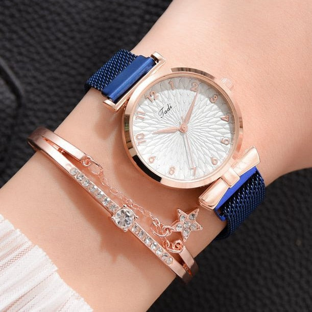 Fashion Quartz Watch and Bracelet Kit