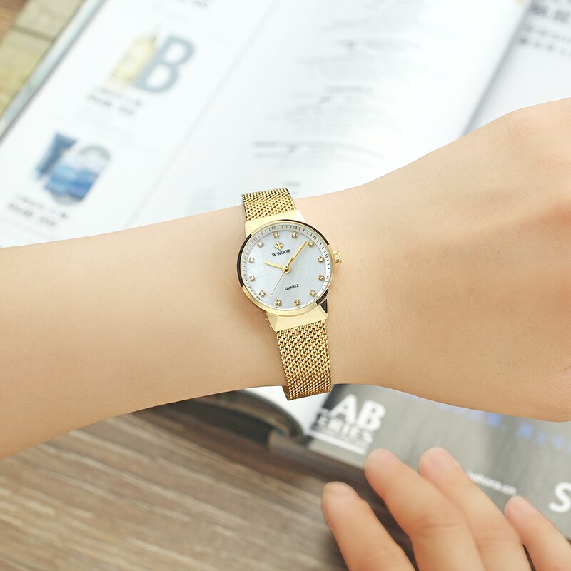 Unique Women's Watch 18k Gold Plated
