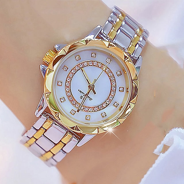 Studded Watch with Butterfly Bracelet