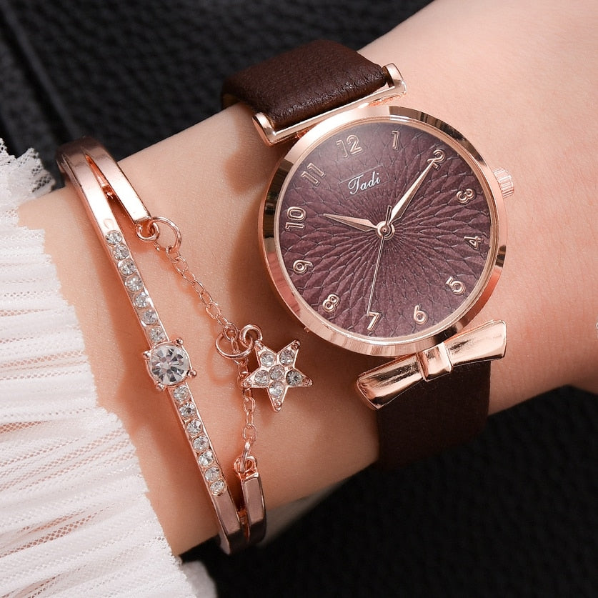 Fashion Quartz Watch and Bracelet Kit
