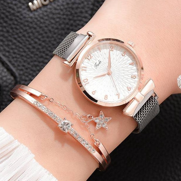 Fashion Quartz Watch and Bracelet Kit