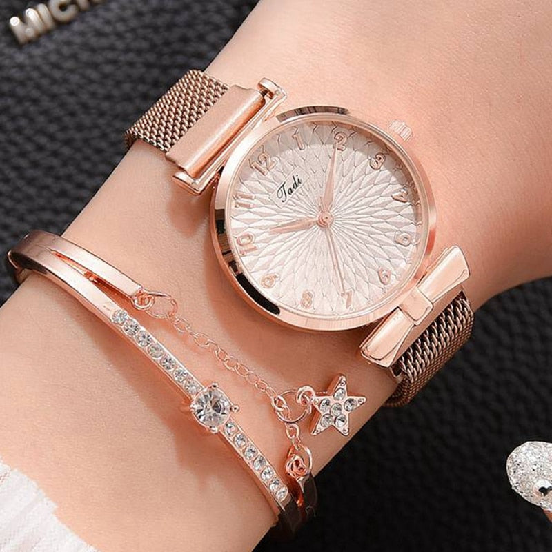 Fashion Quartz Watch and Bracelet Kit