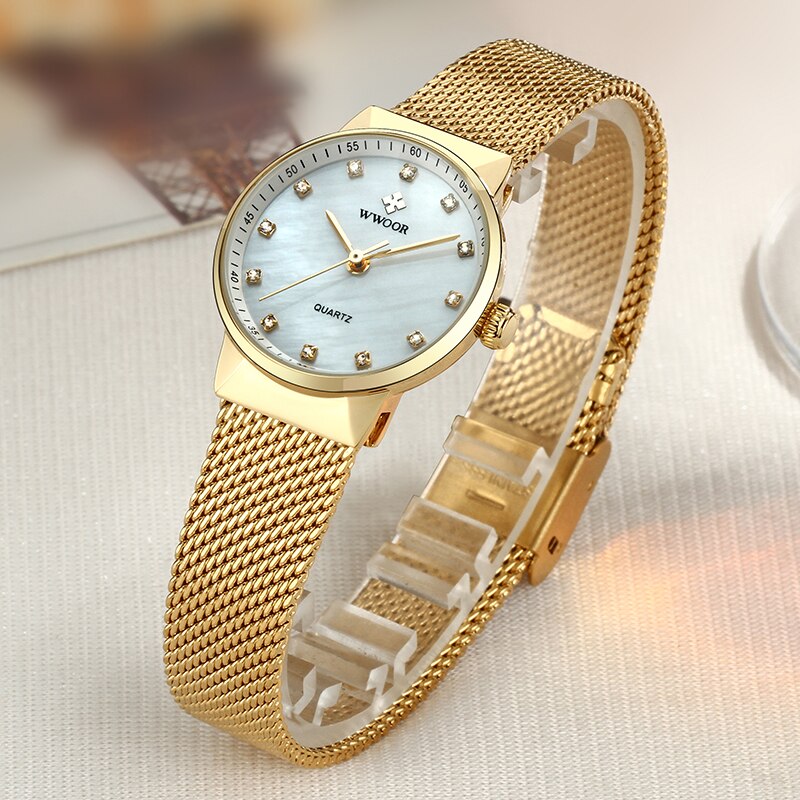 Unique Women's Watch 18k Gold Plated