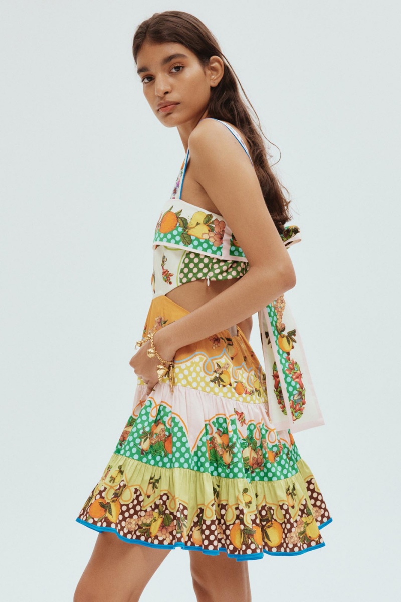 Minivestido con lazo recortado Marceline