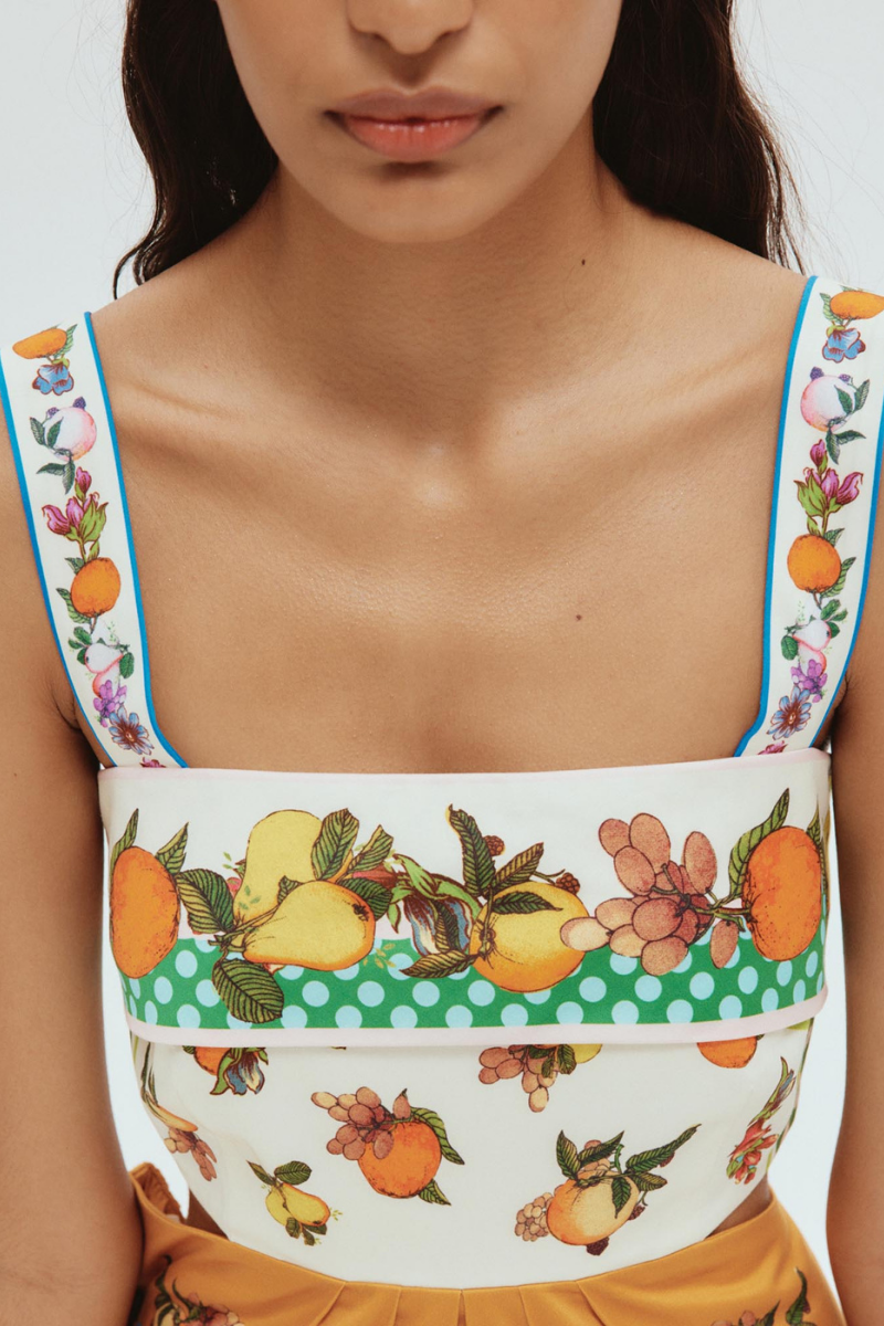 Minivestido con lazo recortado Marceline