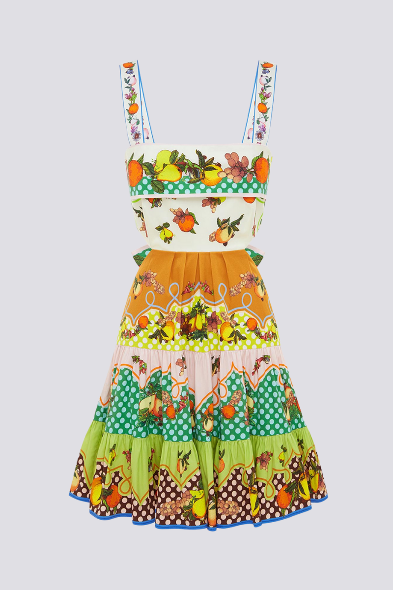 Minivestido con lazo recortado Marceline