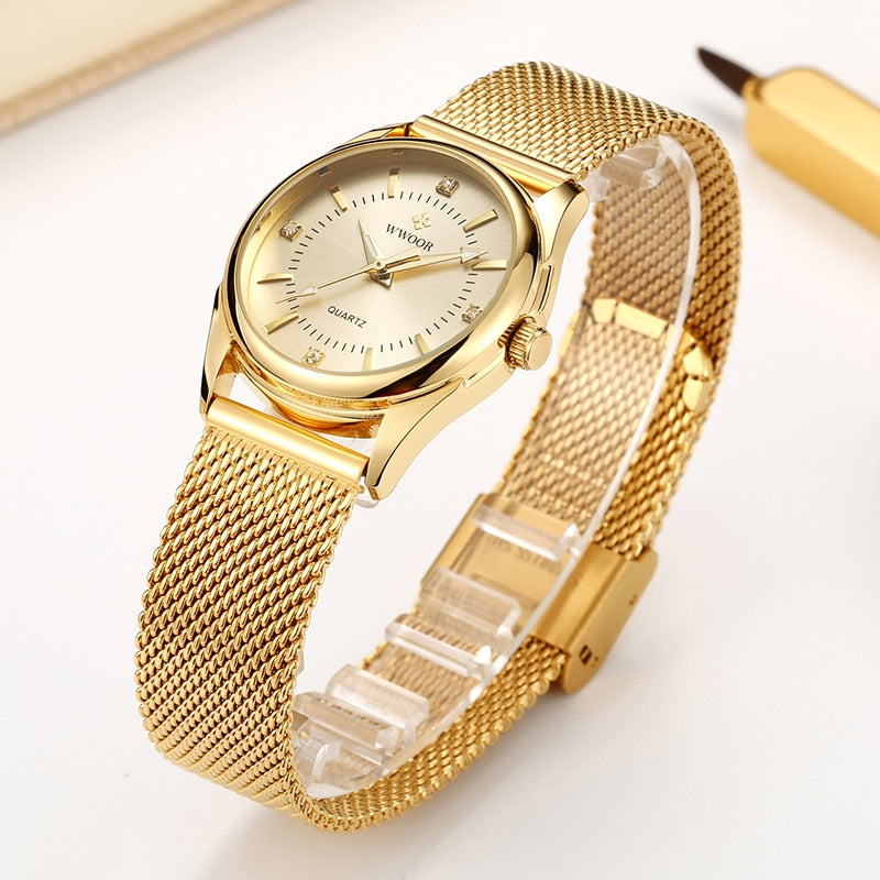 Luxury Women's Watch 18k Gold Plated