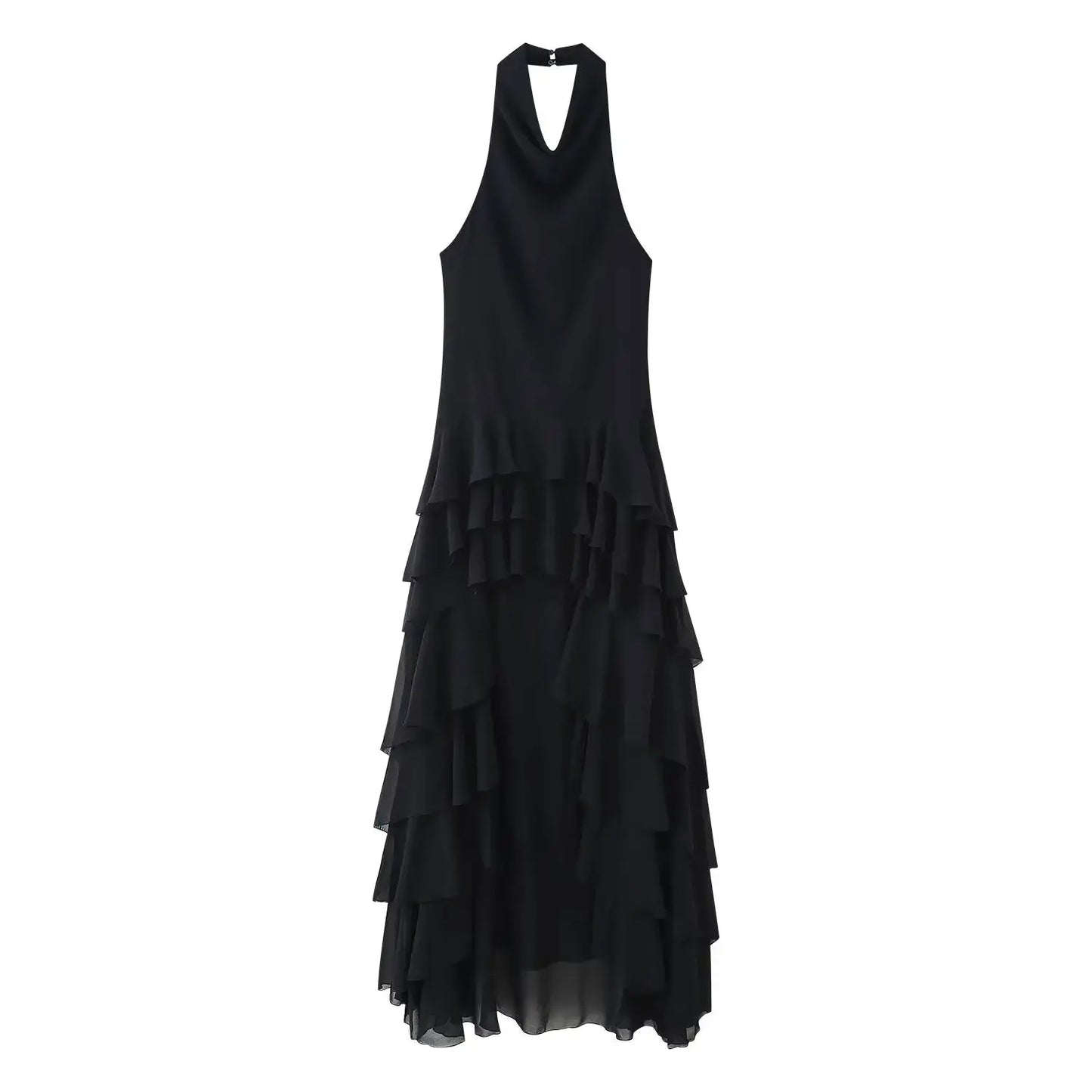 Midnight Ruffle Dress
