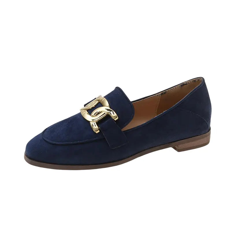 Vintage Flat Suede Loafers