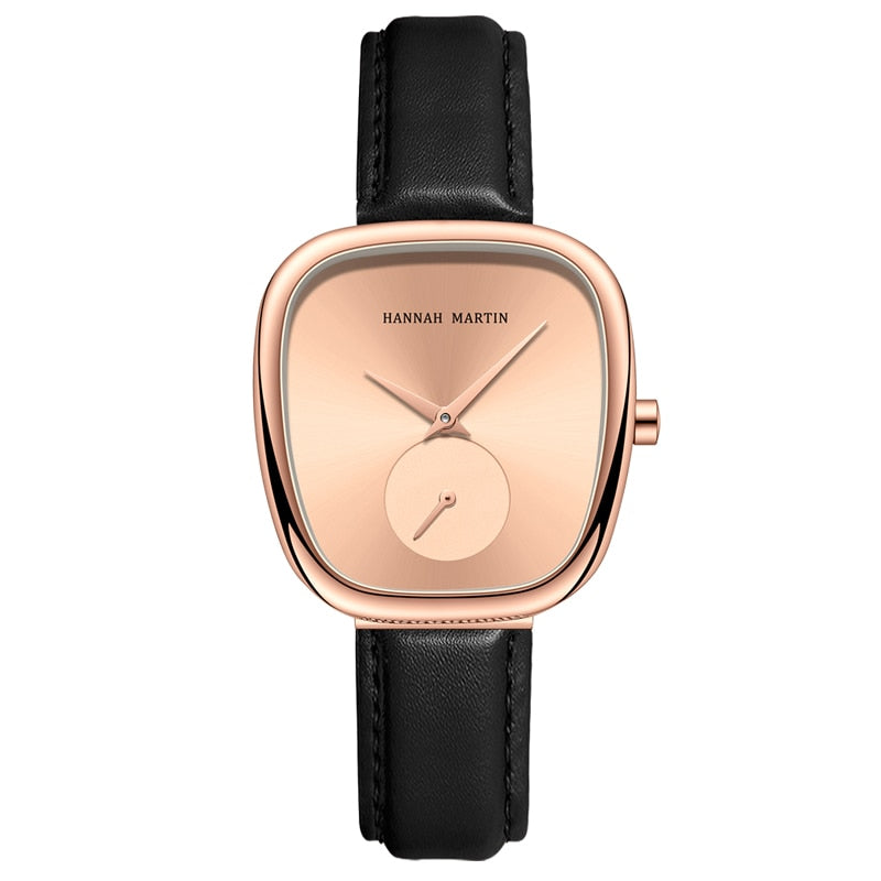 Hannah Premium Leather Strap Watch