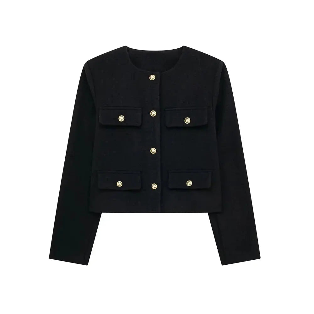 Golden Button Jacket Coat