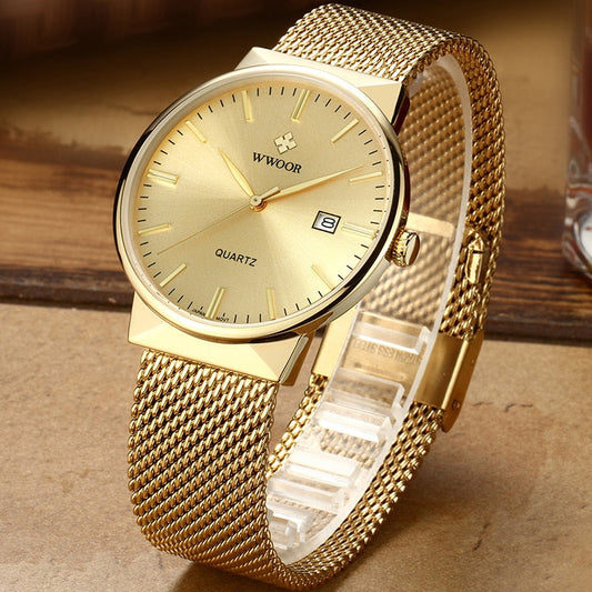 Unique Women's Watch 18k Gold Plated