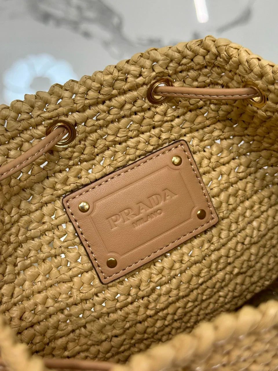 Bolso Mini Cubo de Rafia PRD