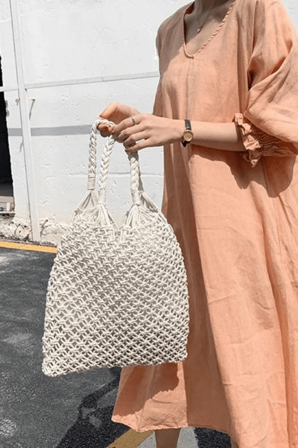Women's Crochet Beach Bag