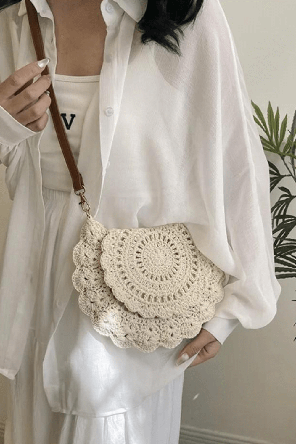 Crochet Crossbody Bag - Lolita