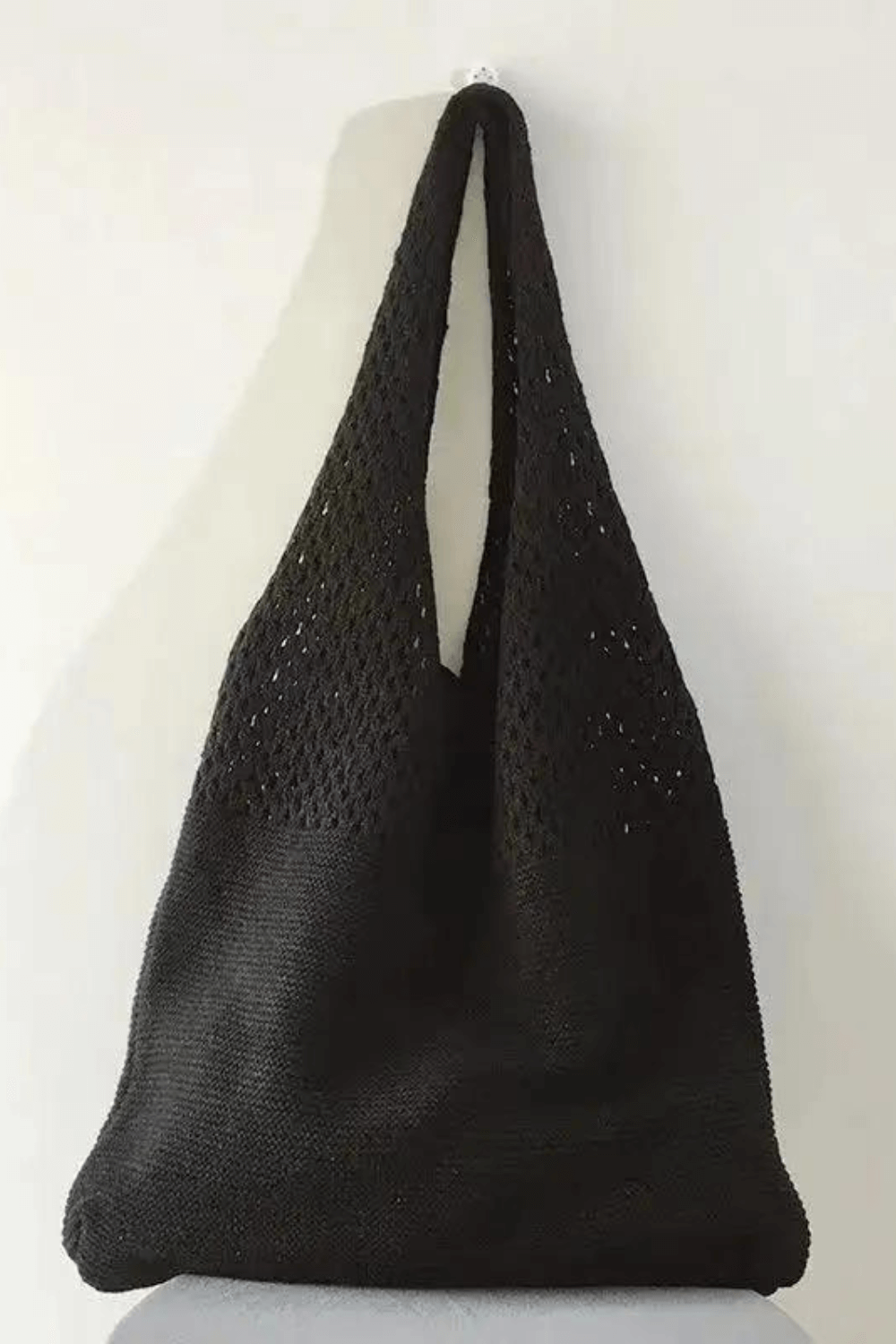 Bolsa de Praia de Crochê Fio de Malha