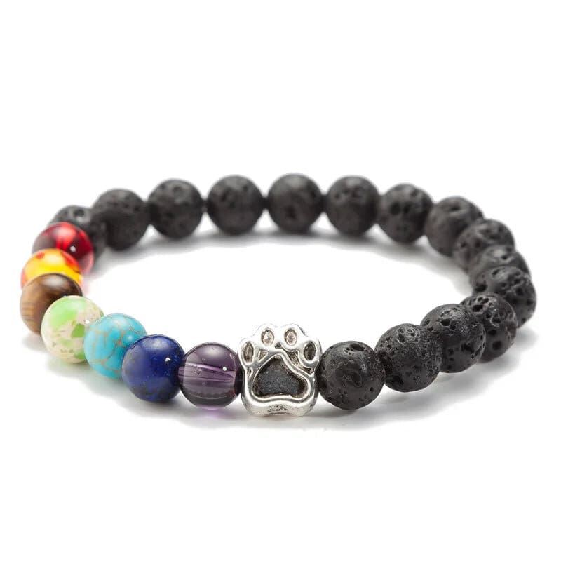 7 Chakra Dog Paw Bracelet