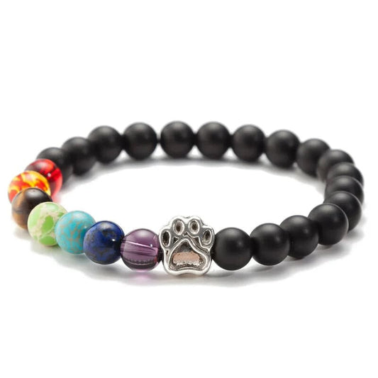 7 Chakra Dog Paw Bracelet